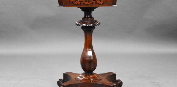 William IV Rosewood Tea Poy - Image 8