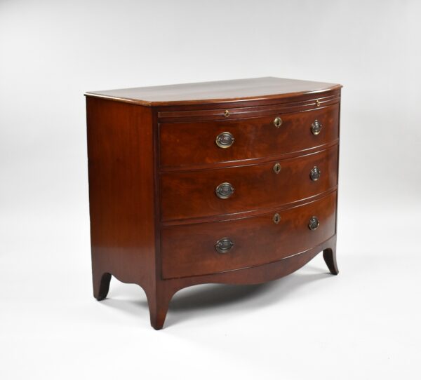 Regency Mahogany Bow Front Chest of Drawers