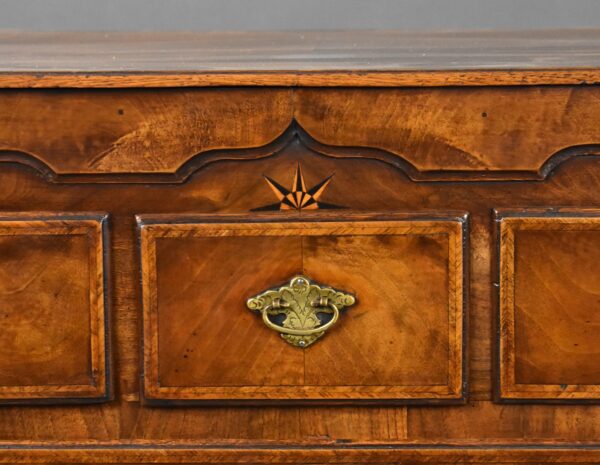 George III Walnut Chest of Drawers - Image 5