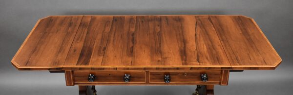 Regency Rosewood Sofa Table - Image 5