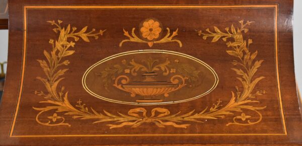 Victorian Mahogany Inlaid Carlton House Desk - Image 4