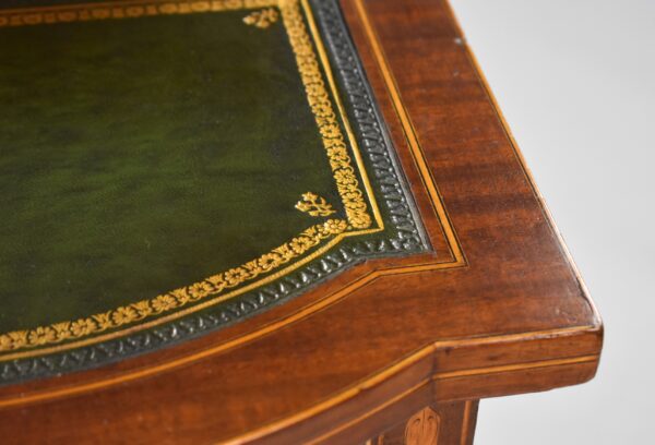 Victorian Mahogany Inlaid Carlton House Desk - Image 6