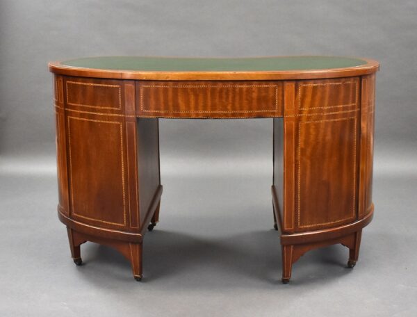 Victorian Mahogany Kidney Shaped Desk - Image 2