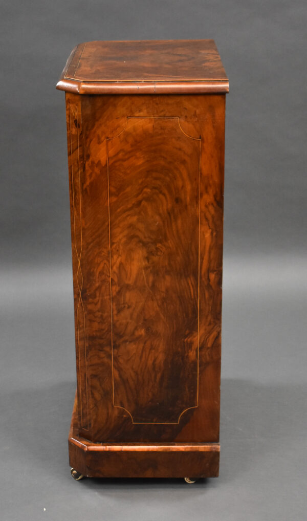 Victorian Burr Walnut Music Cabinet - Image 4