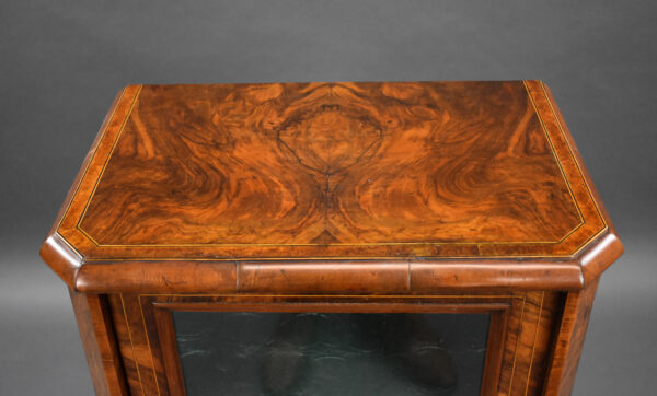 Victorian Burr Walnut Music Cabinet - Image 6