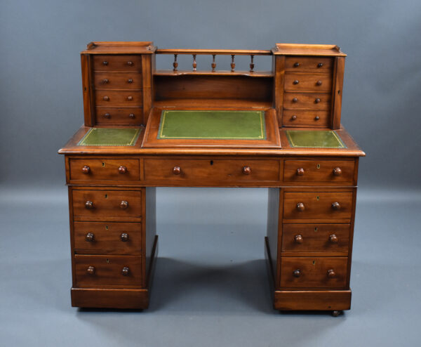 Victorian Mahogany Dickens Desk - Image 4