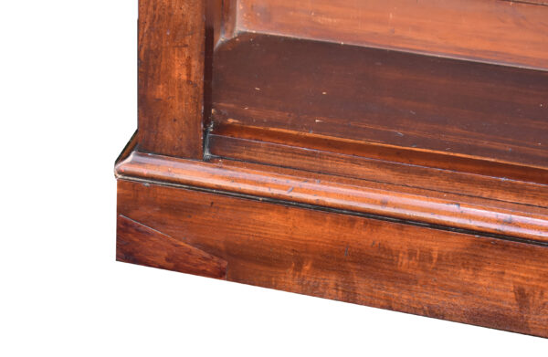 Large Early Victorian Mahogany Open Bookcase - Image 8