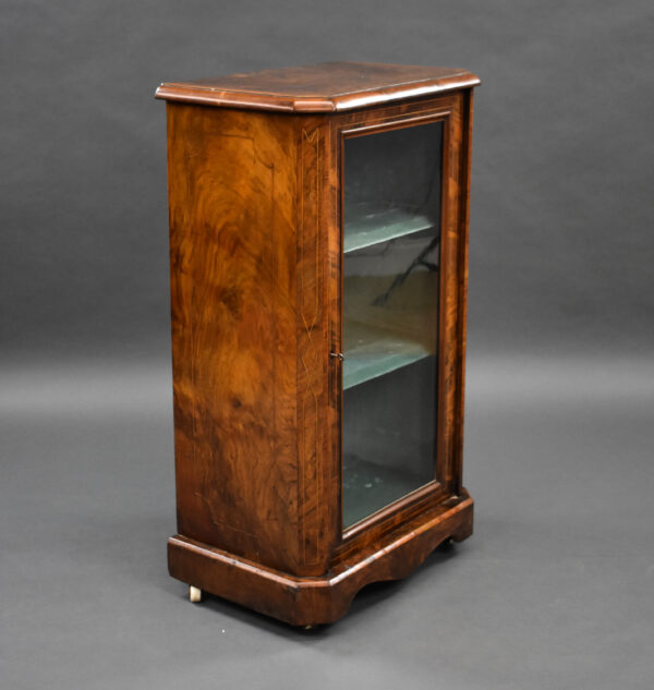 Victorian Burr Walnut Music Cabinet - Image 7