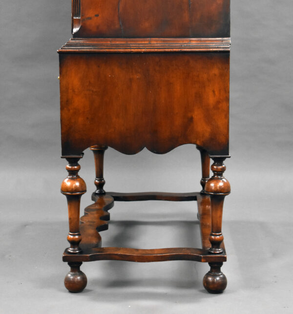 19th Century Figured Walnut Chest on Stand - Image 8