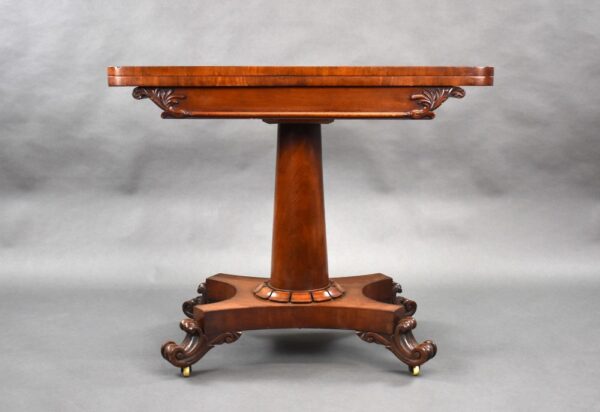 William IV Mahogany Card Table - Image 11