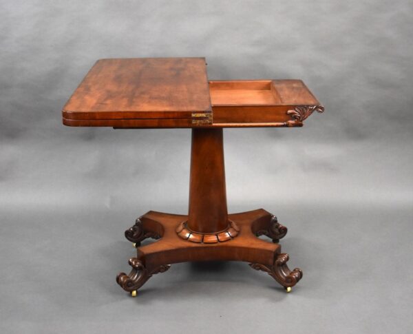 William IV Mahogany Card Table - Image 10