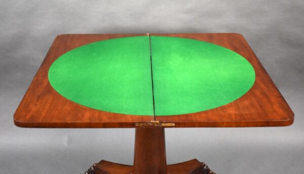 William IV Mahogany Card Table - Image 3