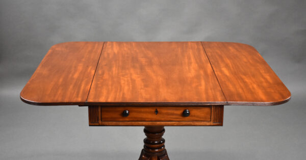 Regency Mahogany Pembroke Table - Image 7