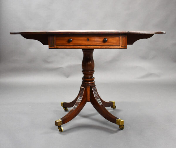 Regency Mahogany Pembroke Table - Image 8