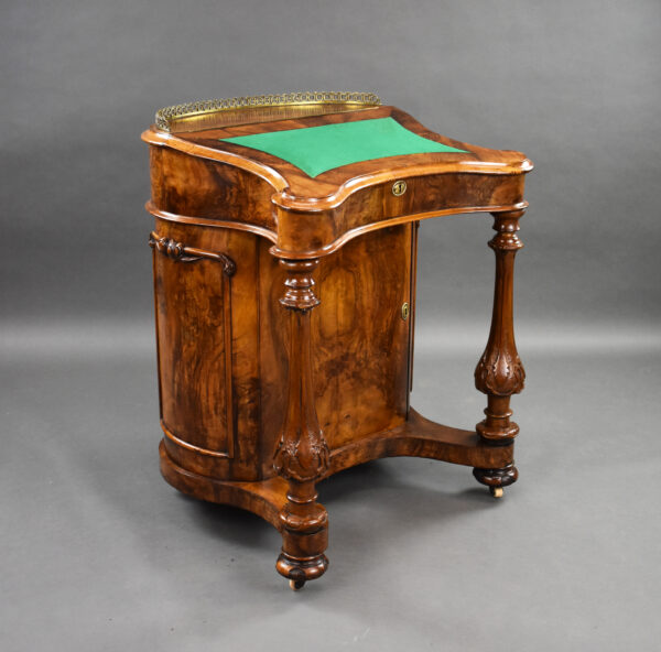 Victorian Burr Walnut Davenport