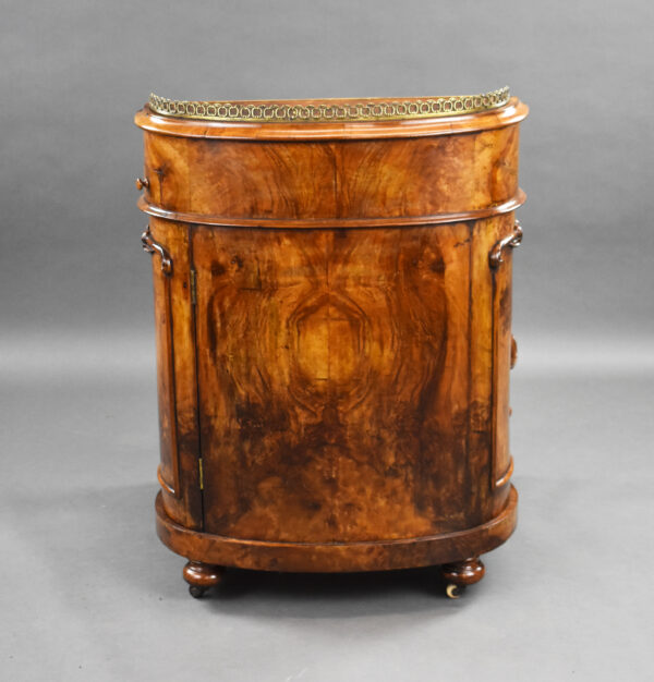 Victorian Burr Walnut Davenport - Image 7