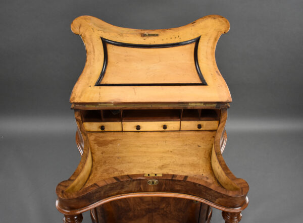 Victorian Burr Walnut Davenport - Image 2