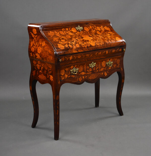 19th Century Dutch Marquetry Bureau