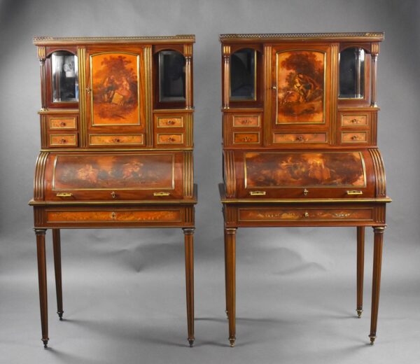 Pair of 19th Century French Vernis Martin Desks