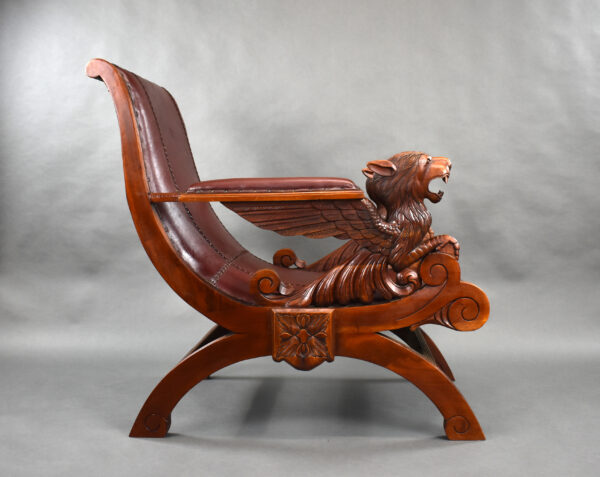 19th Century Continental Walnut Armchair - Image 2