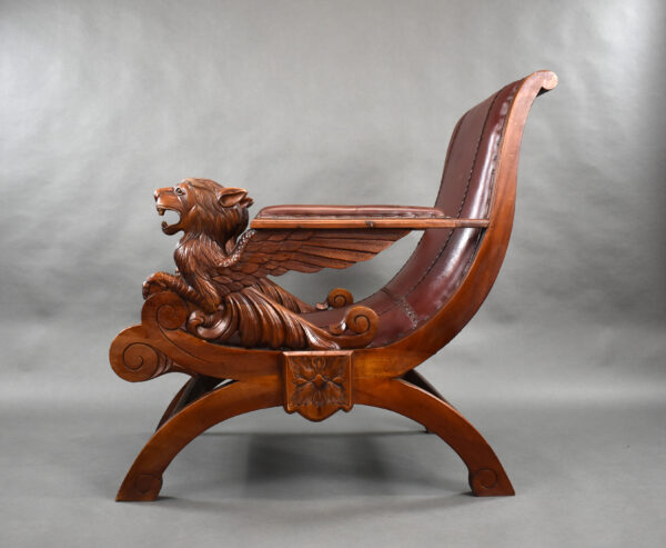 19th Century Continental Walnut Armchair - Image 4