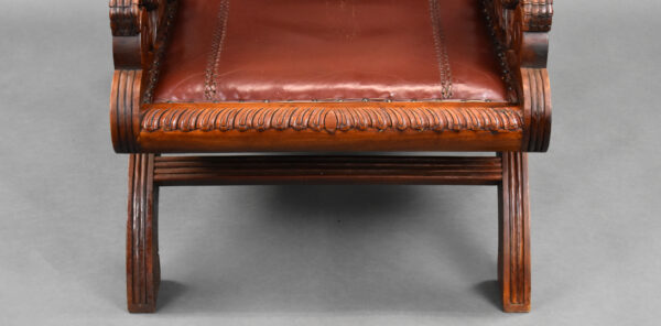 19th Century Continental Walnut Armchair - Image 6