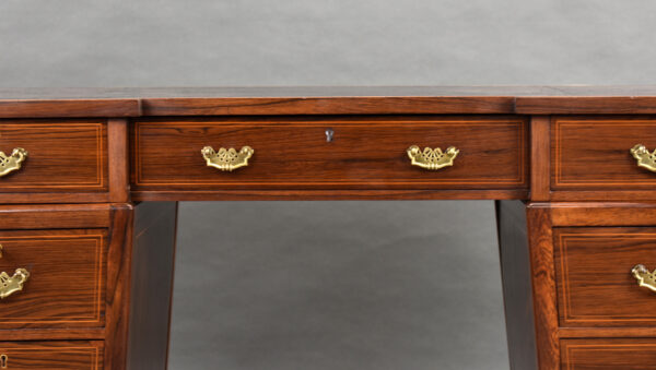 Victorian Rosewood Pedestal Desk - Image 9