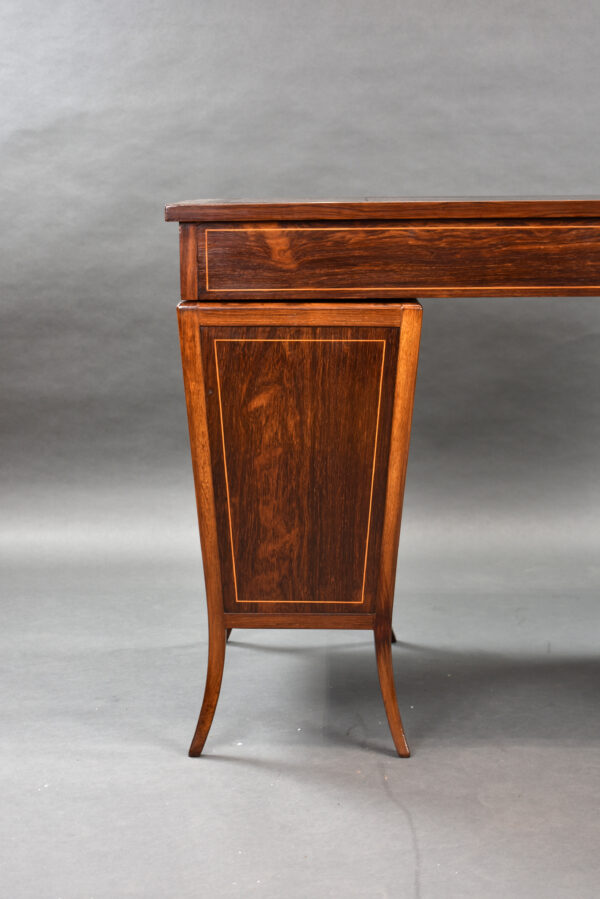 Victorian Rosewood Pedestal Desk - Image 5