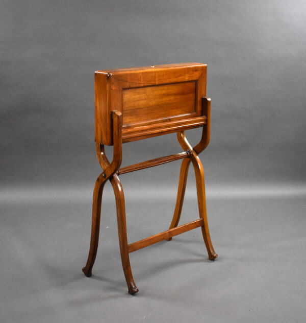 Victorian Walnut Campaign Travelling Desk - Image 4