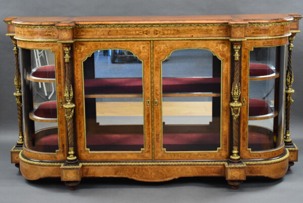 Victorian Burr Walnut Credenza