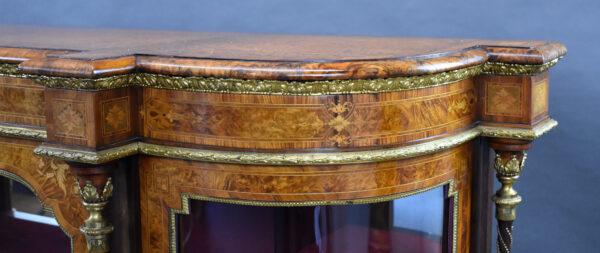 Victorian Burr Walnut Credenza - Image 3