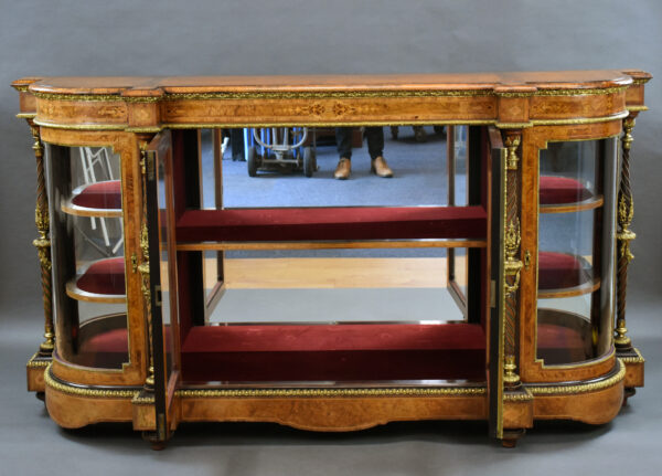 Victorian Burr Walnut Credenza - Image 4