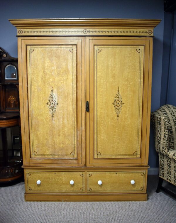 Victorian Ash Two Door Wardrobe