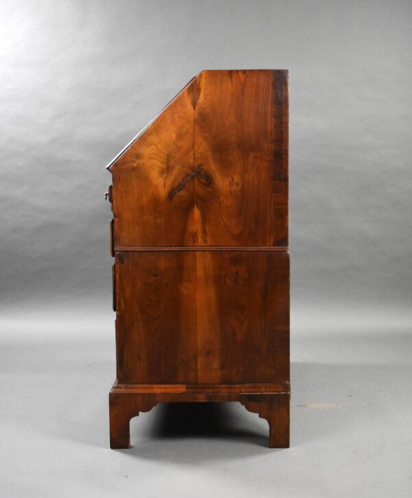 George II Walnut & Oyster Veneer Bureau - Image 7