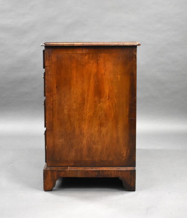 Antique Burr Walnut Kneehole Desk - Image 6