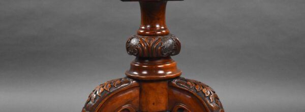 Victorian Burr Walnut Round Breakfast Table - Image 4