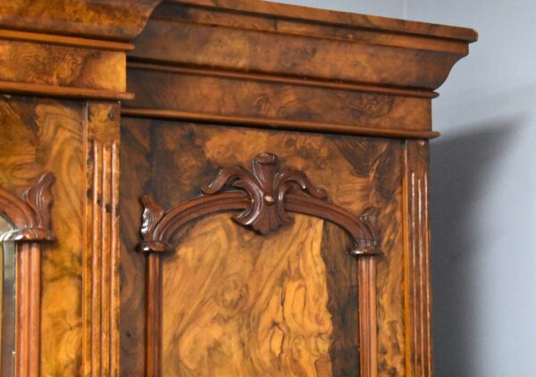 Victorian Burr Walnut Wardrobe - Image 5