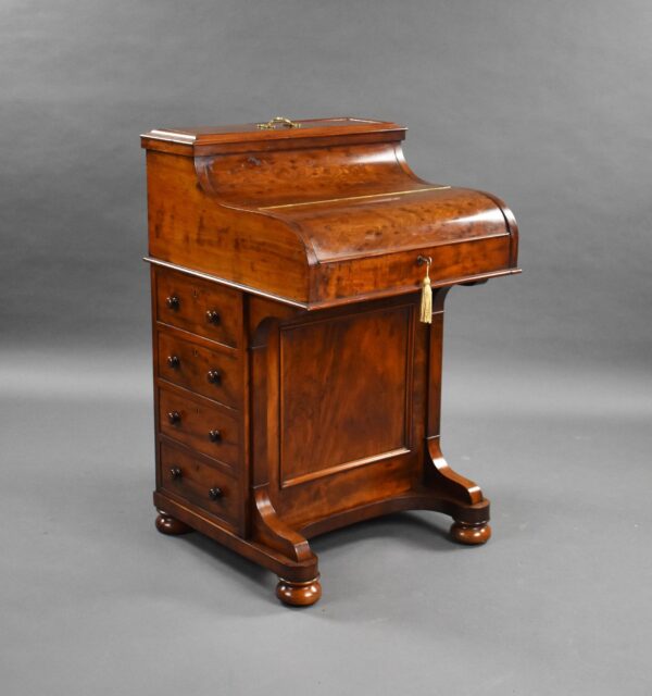 Victorian Mahogany Piano Top Pop Up Davenport