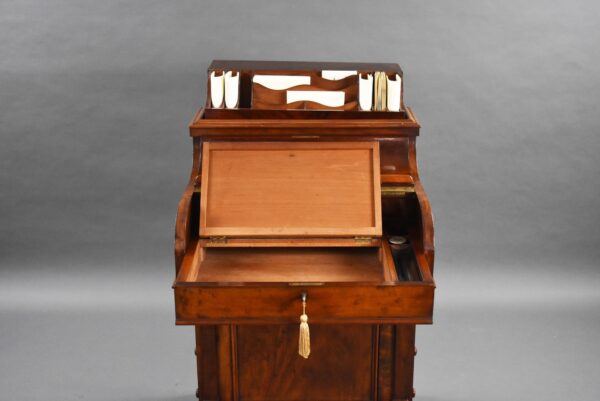 Victorian Mahogany Piano Top Pop Up Davenport - Image 4