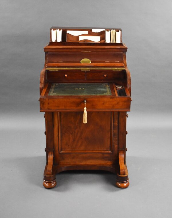 Victorian Mahogany Piano Top Pop Up Davenport - Image 12