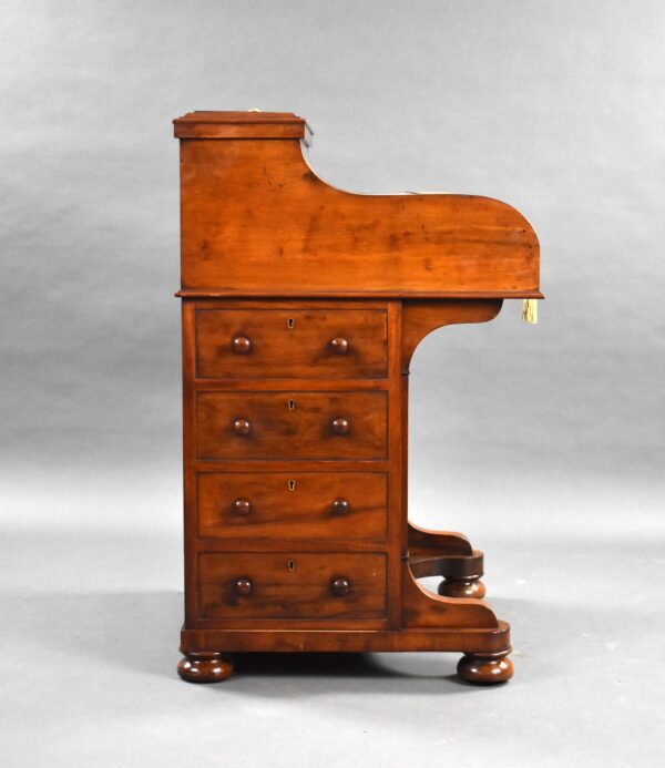 Victorian Mahogany Piano Top Pop Up Davenport - Image 11