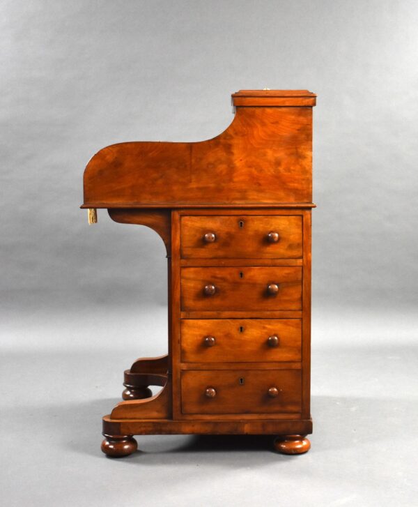 Victorian Mahogany Piano Top Pop Up Davenport - Image 9