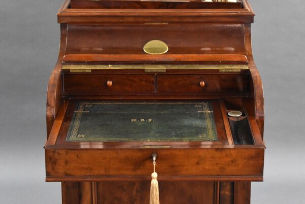 Victorian Mahogany Piano Top Pop Up Davenport - Image 7