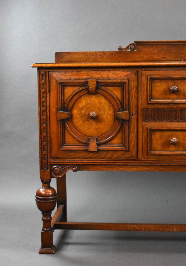 Large Oak Sideboard by Waring & Gillows - Image 8