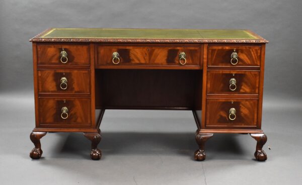 Edwardian Mahogany Desk - Image 9