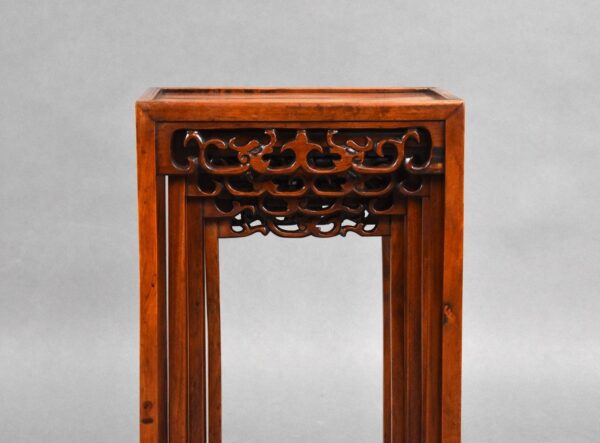 Set Four graduated Chinese Hardwood Nest Tables - Image 9