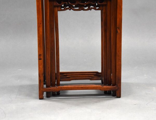 Set Four graduated Chinese Hardwood Nest Tables - Image 6