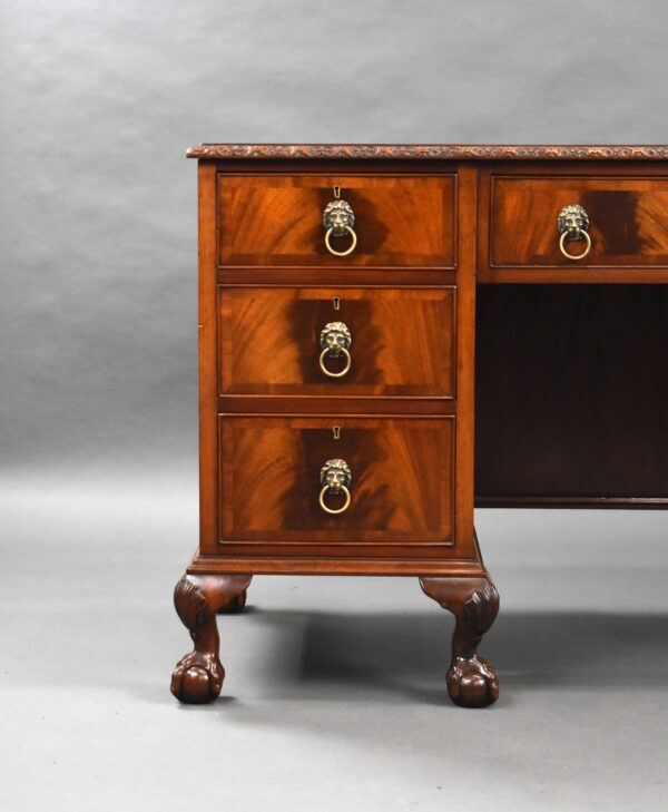 Edwardian Mahogany Desk - Image 4