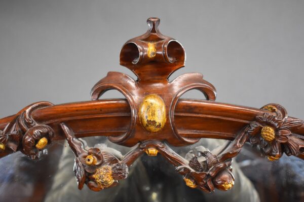 Victorian Burr Walnut Chiffonier Cabinet - Image 7