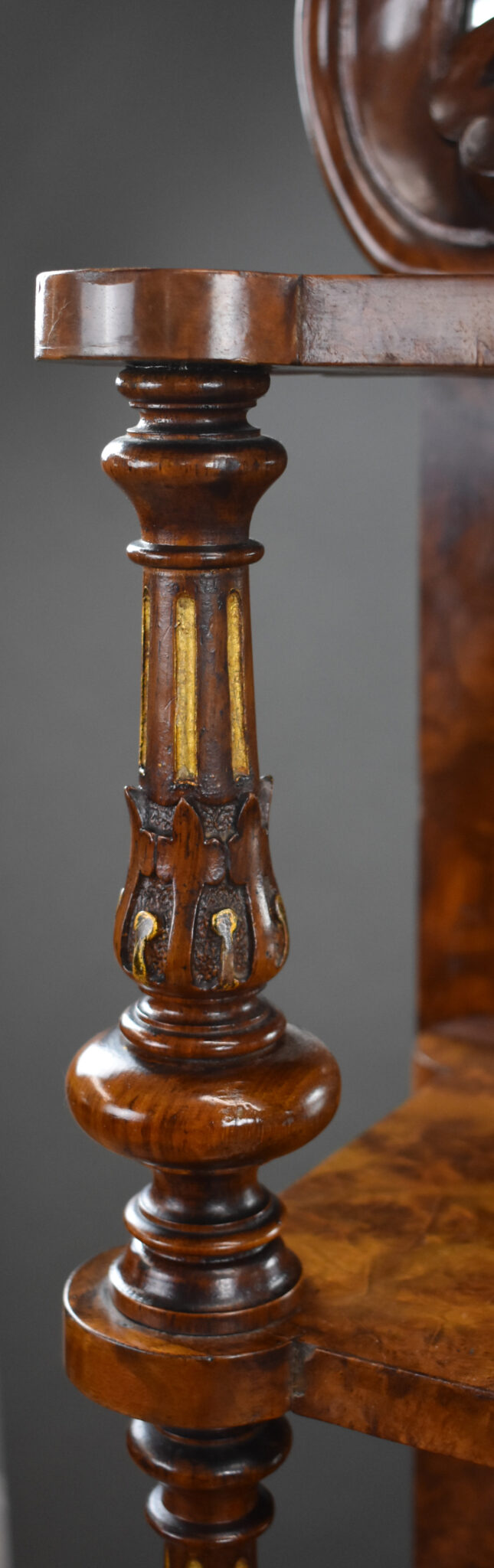 Victorian Burr Walnut Chiffonier Cabinet - Image 8